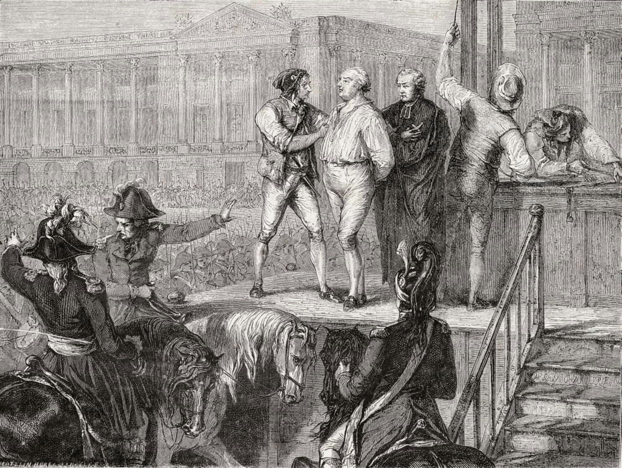 Execution Of Louis Xvi 21 January 1793Louis Xvi 1754-1793 King Of France 1774-1792 From Histoire De La Revolution Francaise By Louis Blanc Canvas Art - Ken Welsh Design Pics (34 x 26)