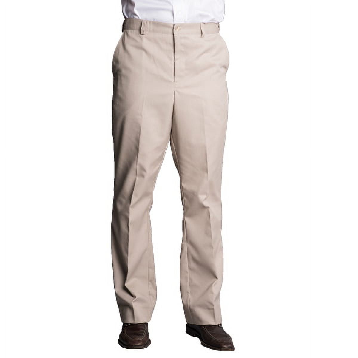 Executive Apparel 1220 Men's Pants Khaki PolyCotton Casual-Khaki-54