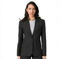 thumbnail image 1 of Executive Apparel 2050 Women's Easywear Single Breasted 2-Button Blazer-Charcoal-Heather Fabric-12-Regular, 1 of 1