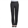 thumbnail image 1 of Executive Apparel 2254 Women's Tailored Front Pants EasyWear Straight Leg-Charcoal-Heather Fabric-26, 1 of 1