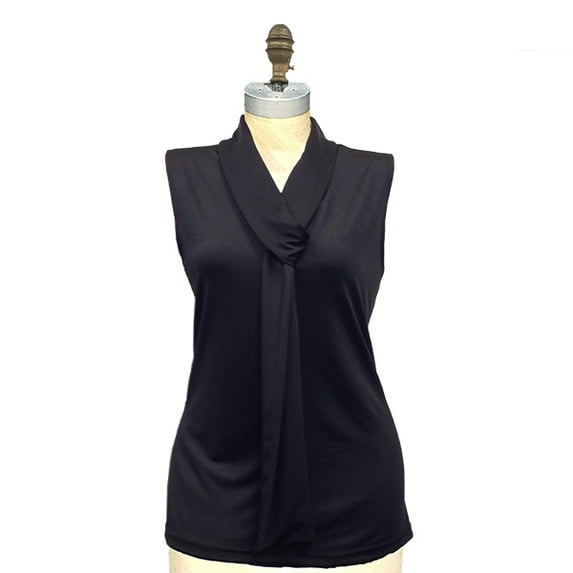 Executive Apparel 2440 Women's The Brianne Bow Blouse-Black-L
