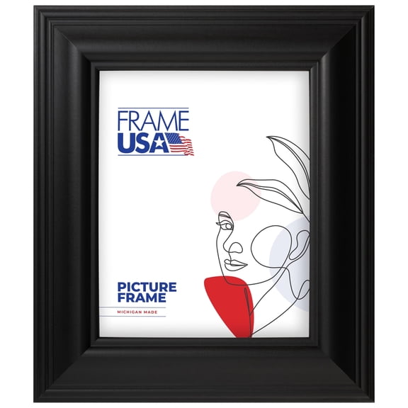 17x24 Picture Frame, Black Executive Style 22048, 2.375 Inch MDF with Plexiglass, Wall Display