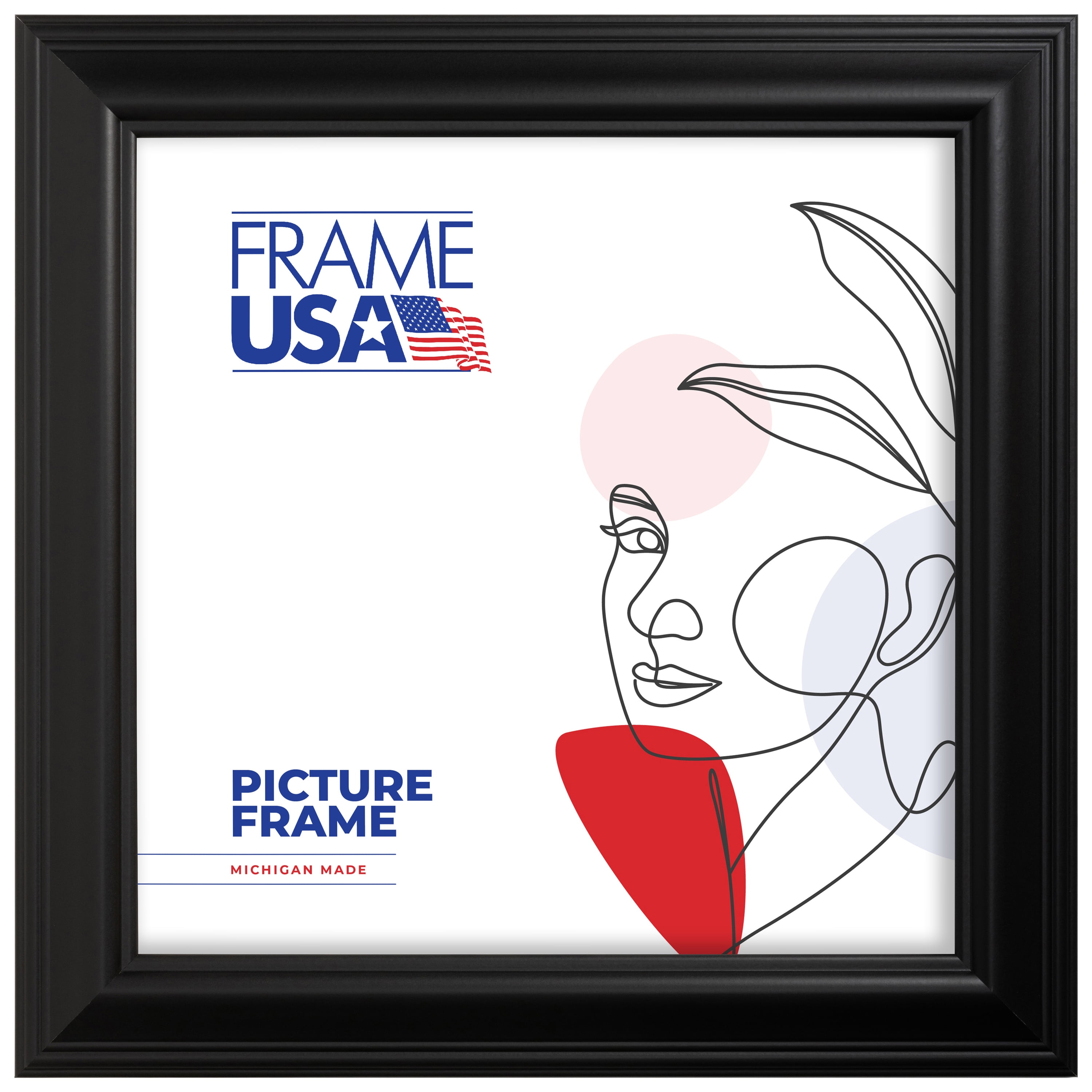 24 Inch Picture Frame Executive Black 24x24 Inch Picture Frame - Walmart.com