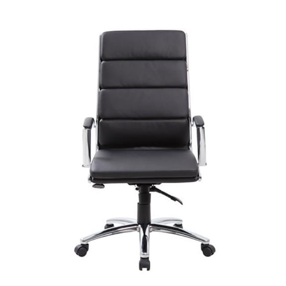 Executive Caressoftplus Chair With Metal Chrome Finish - Black
