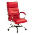 thumbnail image 1 of Executive Chair with Thick Padded Red Faux Leather Seat, 1 of 3