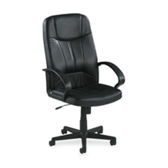 Executive High-Back Chair- 26in.x29-.50in.x49-1.19in.- Black Lthr.