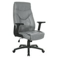 thumbnail image 1 of Executive High Back Charcoal Gray Bonded Leather Office Chair, 1 of 9