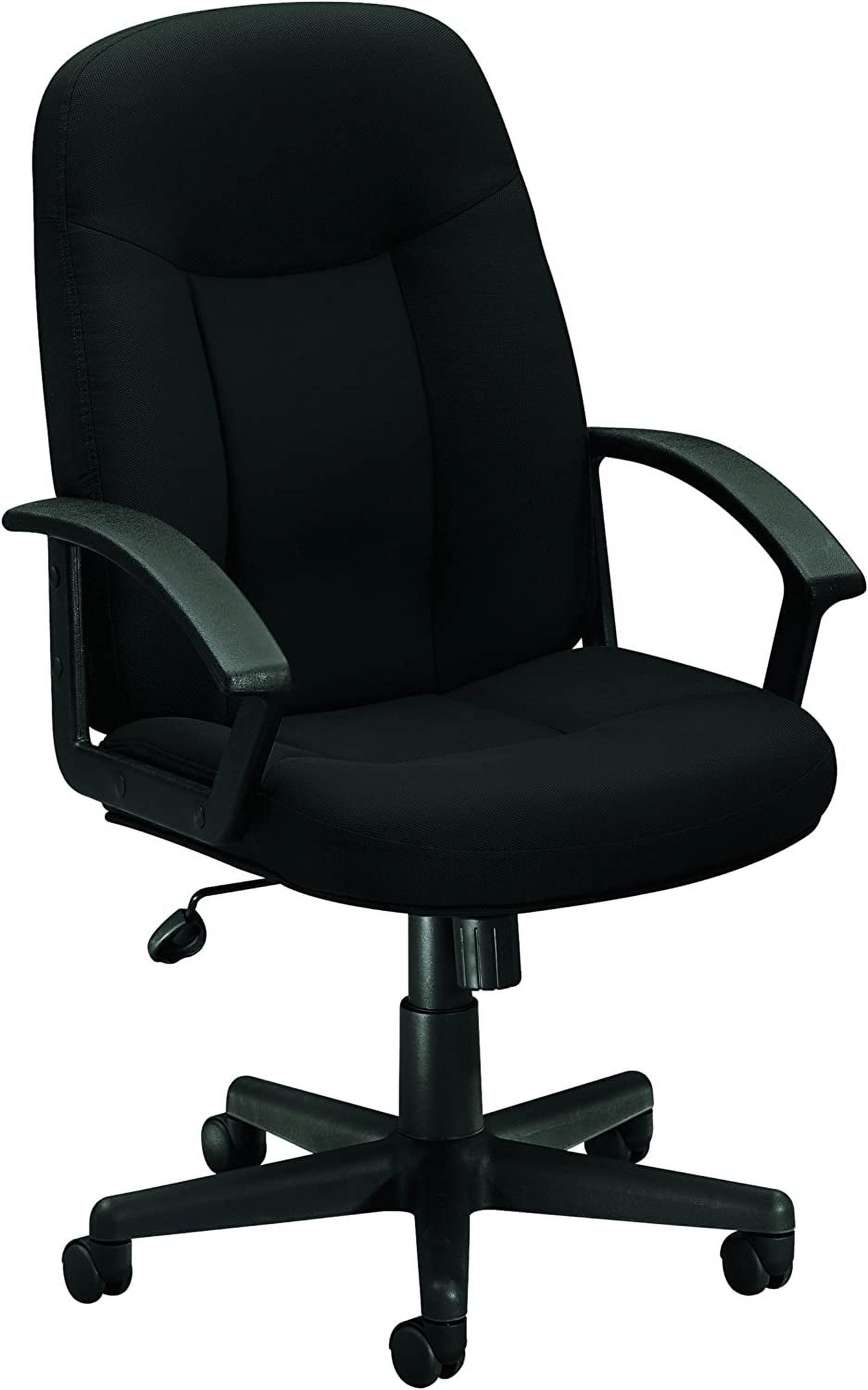 Executive HighBack Swivel/Tilt Chair, Black Fabric & Frame (HVL601