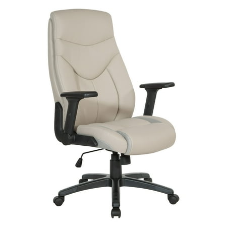 Office Star Products - Exec Bonded Leather Office Chair - Taupe