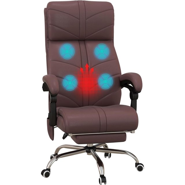 Executive Massage Office Chair With 4 Vibration, Computer Desk Chair