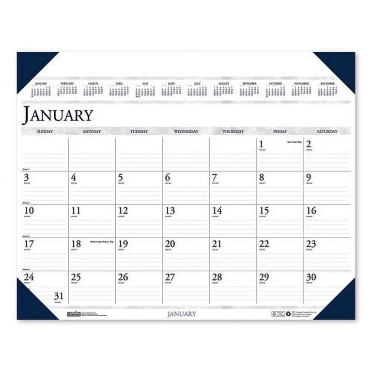 At-A-Glance 2024 Ruled Monthly Desk Pad, Large, 24 At-A-Glance 2024 Ruled Monthly Desk Pad, Large, 24