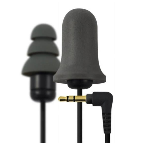 Executive New and Improved Line Ear Plug Earbuds Headphones with Silicone and Foam Hearing Protection