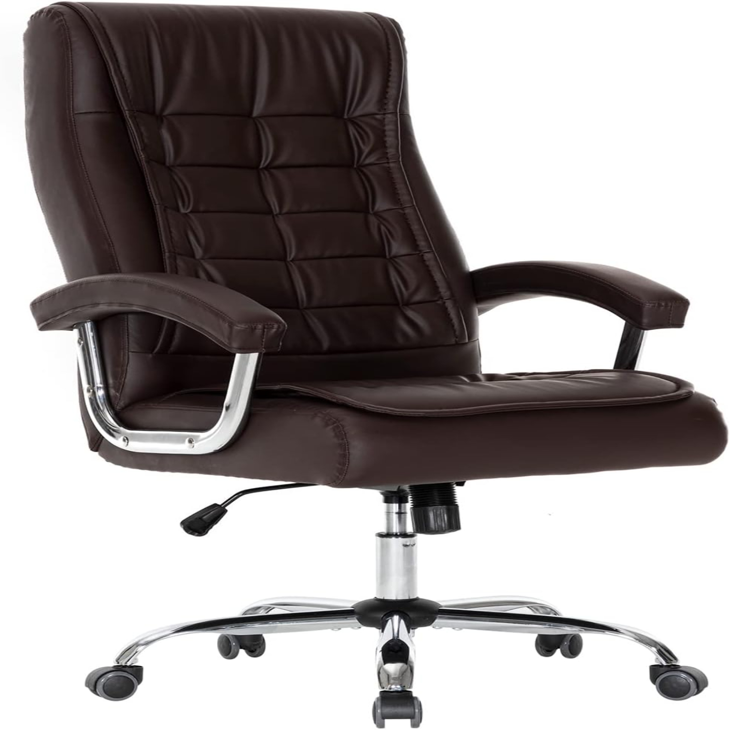 Executive Office Chair Adjustable Leather Chair High Back Swivel Office
