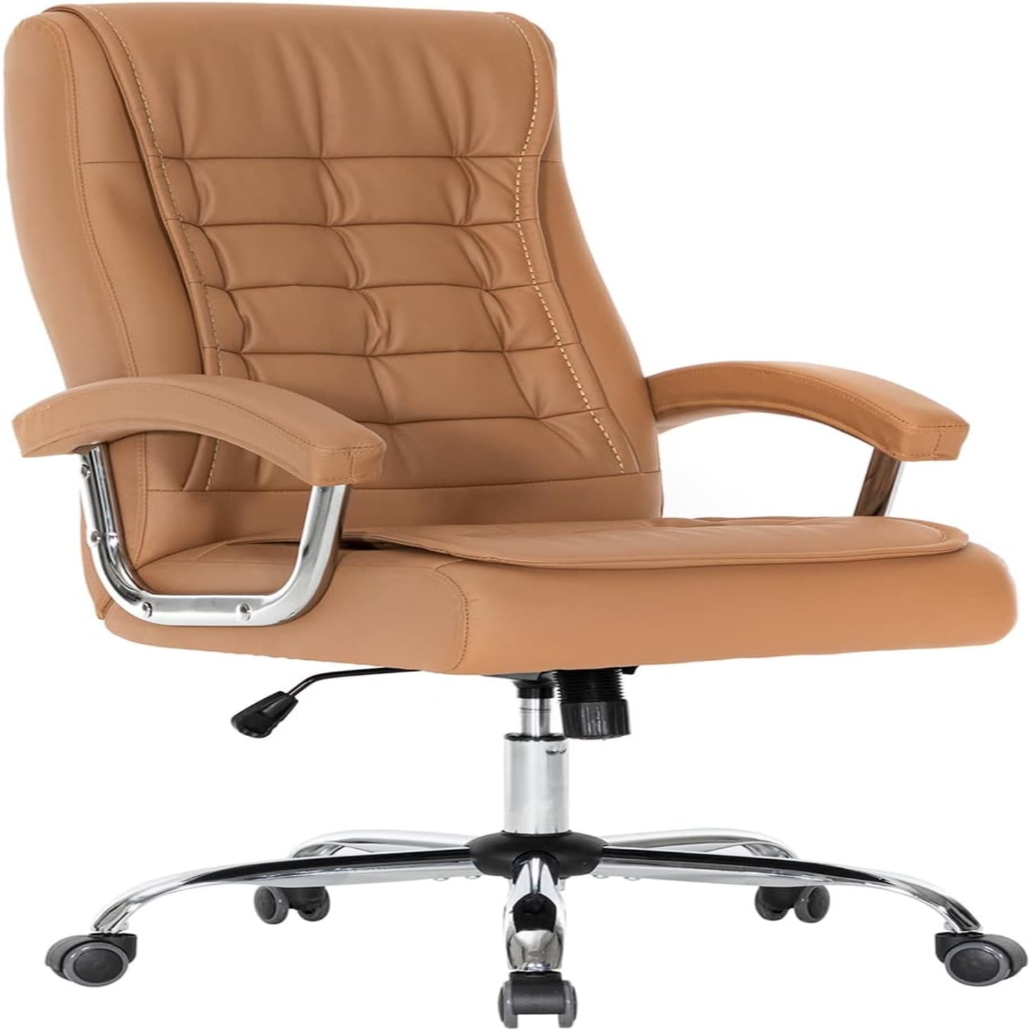 Executive Office Chair Adjustable Leather Chair High Back Swivel Office ...