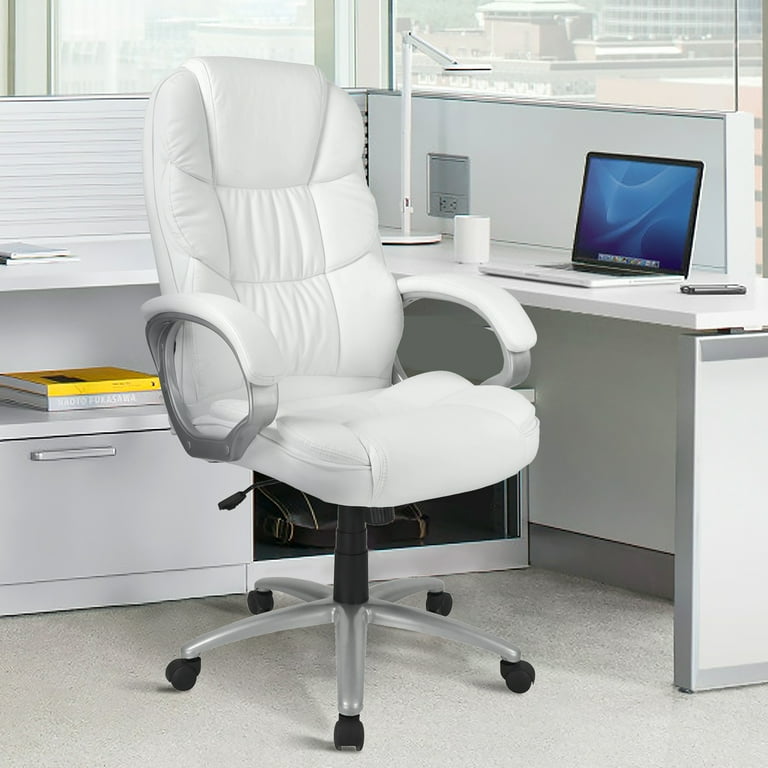 Tall white desk chair new arrivals