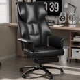 thumbnail image 1 of Executive Office Chair Home Pu Leather Computer Desk Chair with Soft Armrest, 1 of 7