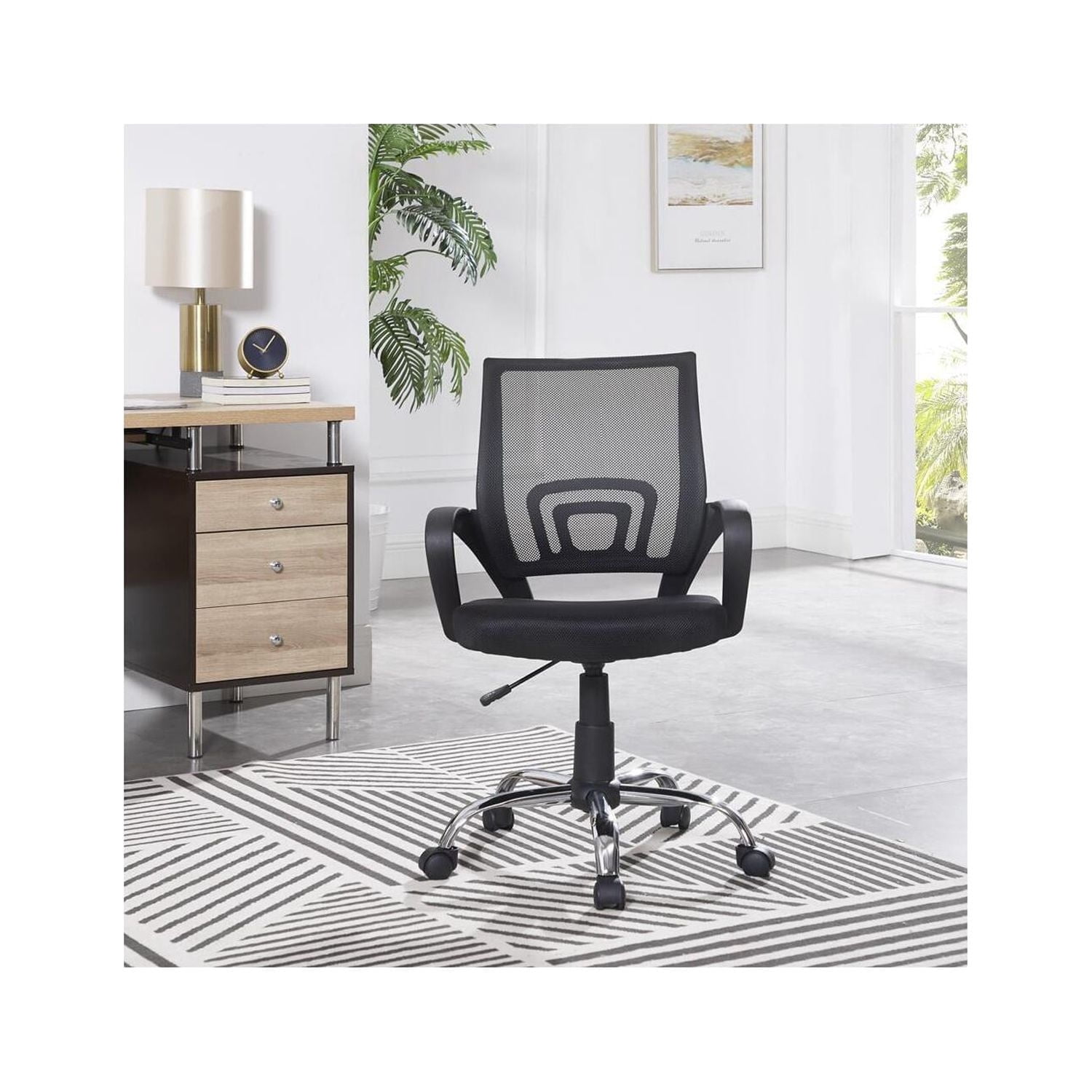Ivana Gray Ergonomic Mesh Desk Chair – Adjustable Swivel Office Chair