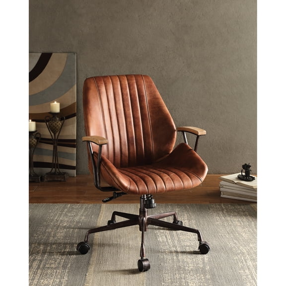 Executive Office Chair | Padded Design for Extended Support | 5-Star Metal Base with Mobility | Fixed Armrests for a Sophisticated Look