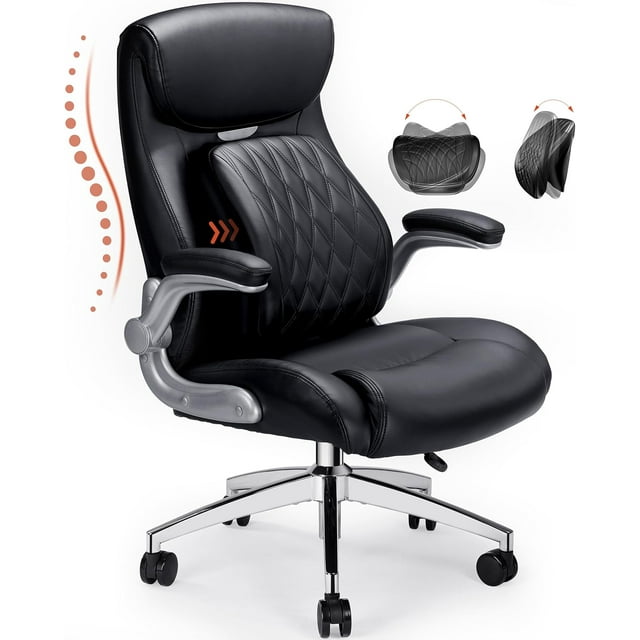 Executive Office Chair, Posture PU Leather Office Chair with Dynamic