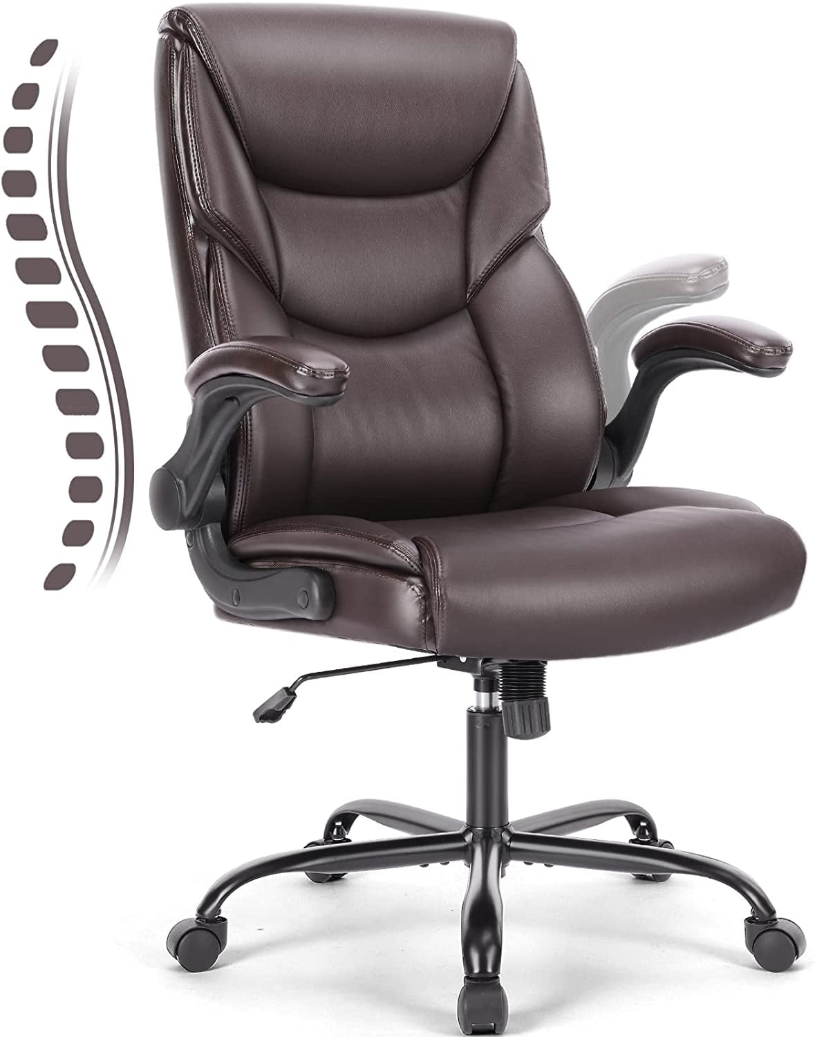 Ergonomic Mesh Mid Back Office Chair with Lumbar Support - Black – US Office  Elements