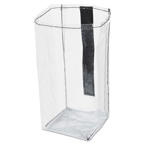 Executive Quick Cart Plastic Pocket Liner, Small, 4 x 3 4/5 x 8 1/2, Clear