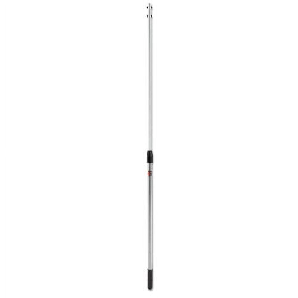 Executive Series 41 in. - 79 in. Quick Connect Telescoping Microfiber Mop Handle - Aluminum Silver
