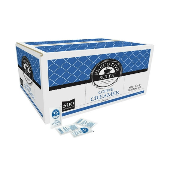 Executive Suite Non-Dairy Coffee Creamer, 0.07 Oz, Box Of 500 Packets