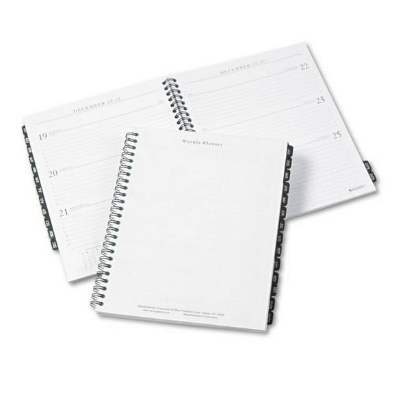 Executive Weekly/Monthly Planner Refill with Hourly Appointments, 8.75 x 6.88, White Sheets, 12-Month (Jan to Dec): 2024 | Bundle of 2 Each