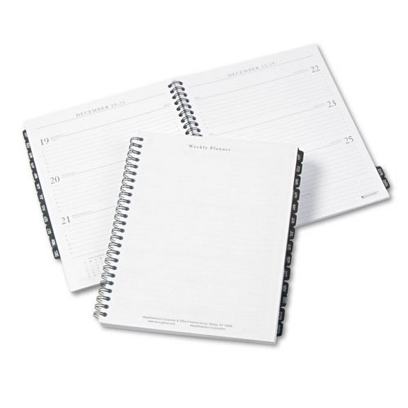 Executive Weekly/Monthly Planner Refill with Hourly Appointments, 8.75 x 6.88, White Sheets, 12-Month (Jan to Dec): 2024 | Bundle of 5 Each