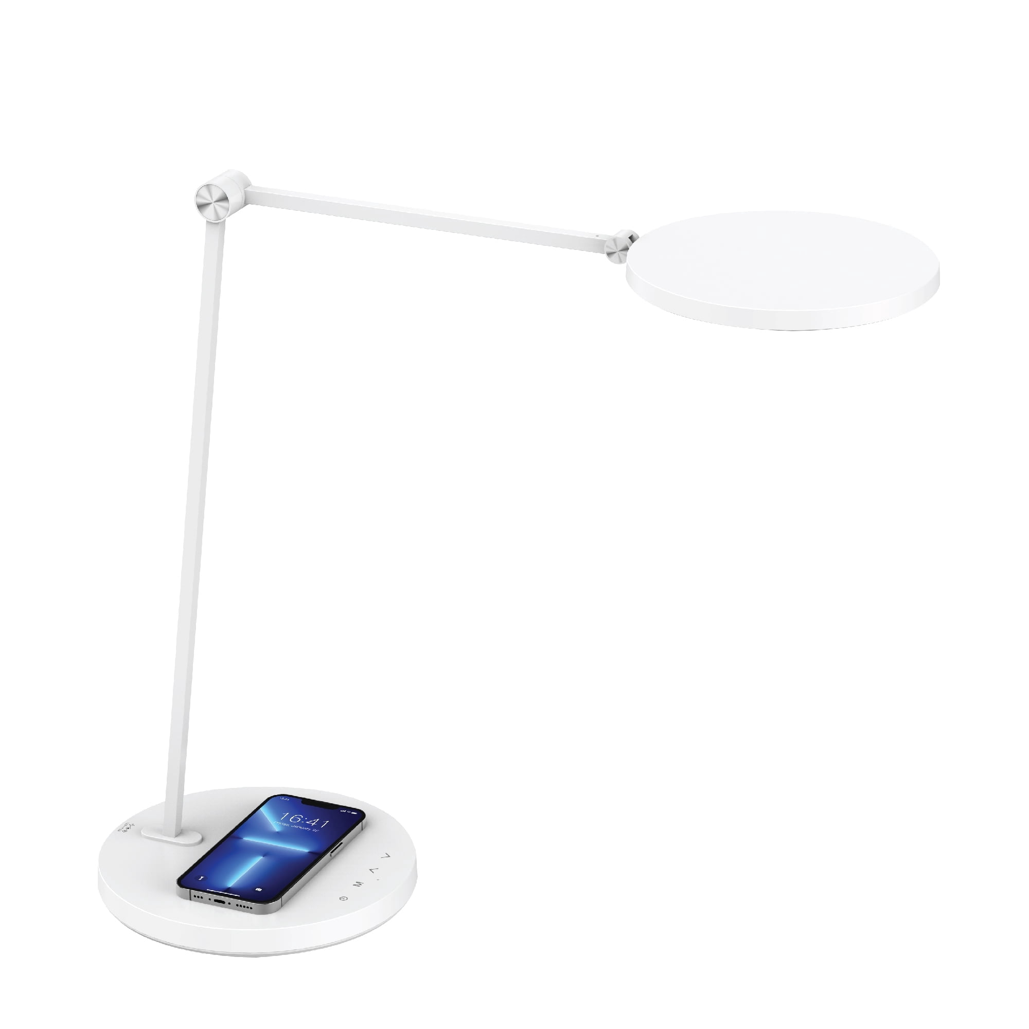Executive Wireless Charging LED Desk Lamp - Iconic Silhouette, Qi-Certified Charger, Adjustable Arm and 360 Adjustable Head