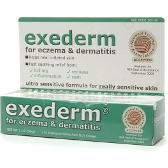 Exederm Flare Control Cream for Eczema & Dermatitis 2 oz (Pack of 5)