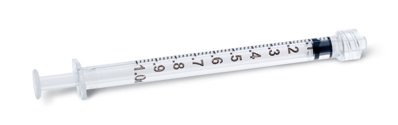 Exel 26050 Luer Lock Syringe Only - Sterile, 1ml (Each) - Walmart.com