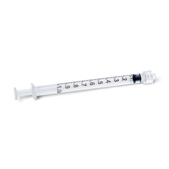 Exel 26050 Luer Lock Syringe Only - Sterile, 1ml (Pack of 3)