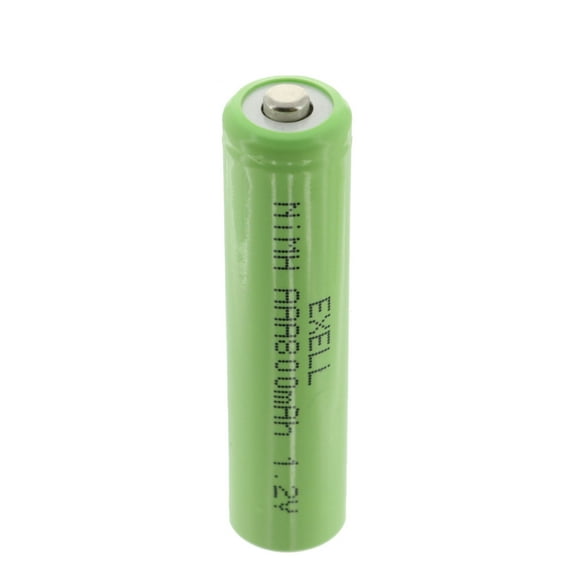 Exell 1.2V NIMH AAA 800mAh Rechargeable Button Top Battery