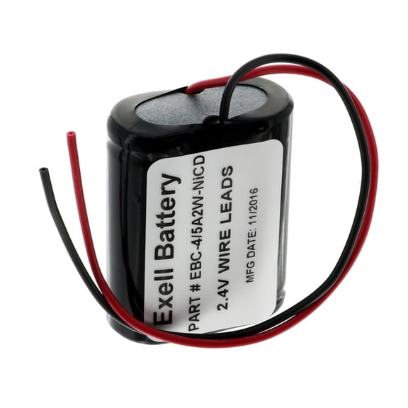 Exell 2.4V 1200mah NiCd Battery Pack w/ Wire Leads GMRS Radios Cordless Phones