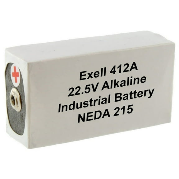 Exell 412A Alkaline 22.5V Battery NEDA 215 Compatible with 15F20,BLR122,V72PX