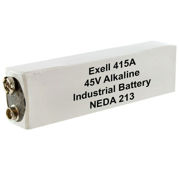 Exell 415A Alkaline 45V Battery NEDA 213, Compatible with 30F20, BLR102, A415