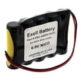 thumbnail image 1 of Exell 6V 1000mAh NiCd Battery Pack w/ Wire Leads Searchlights Emergency Lighting, 1 of 4