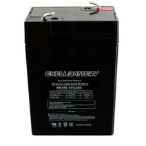 Exell 6V 4.5Ah SLA Battery Rechargeable AGM Compatible with UB645, D5733