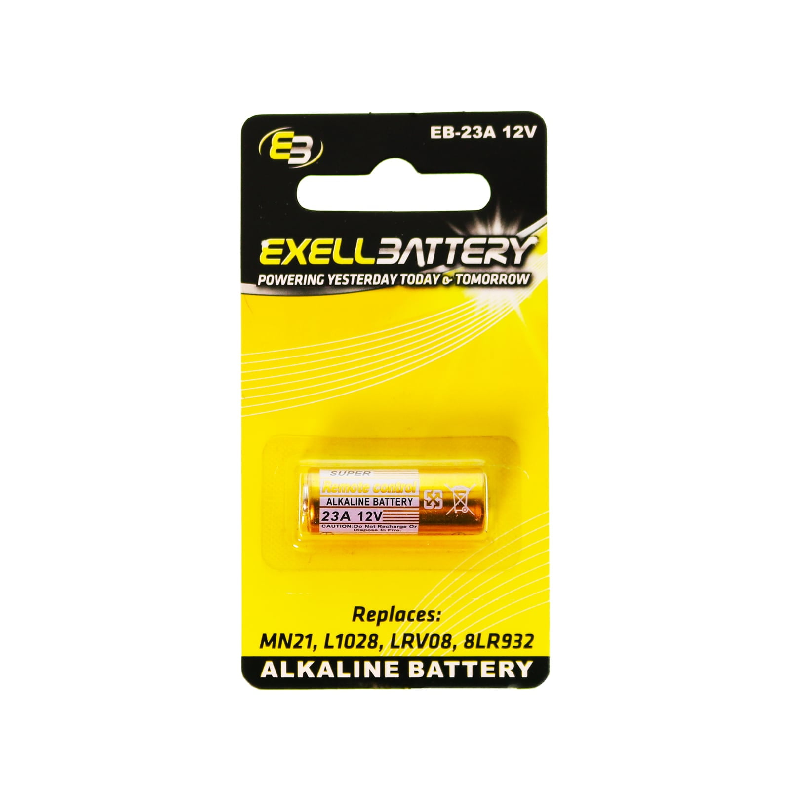 Exell EB-23A Alkaline 12V Battery Compatible with MN21 L1028 LRV08