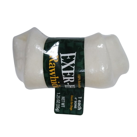 Exer-Hide 4" Natural Rawhide Bone