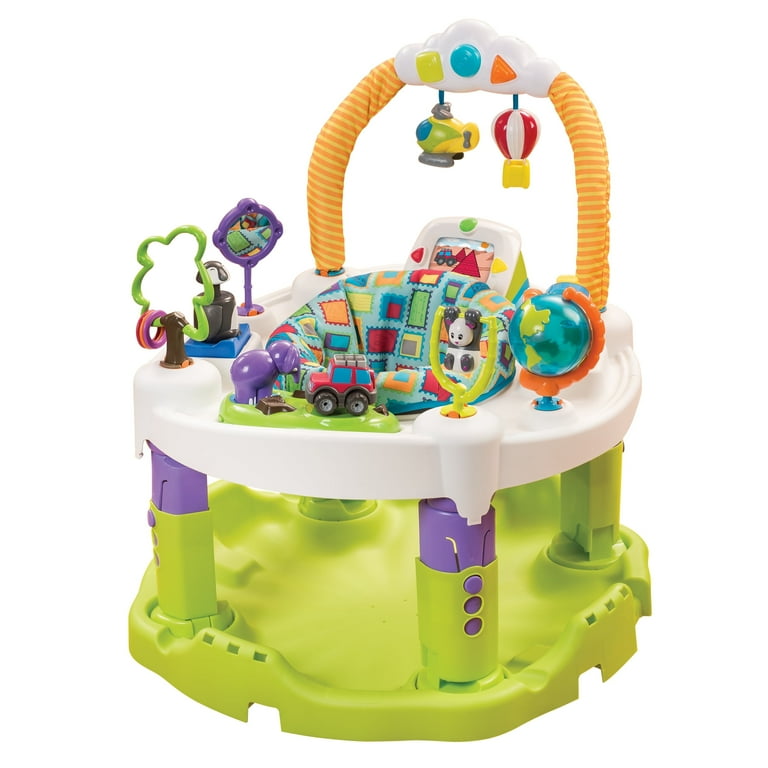 ExerSaucer World Explorer Triple Fun+ Bouncy Center for Baby
