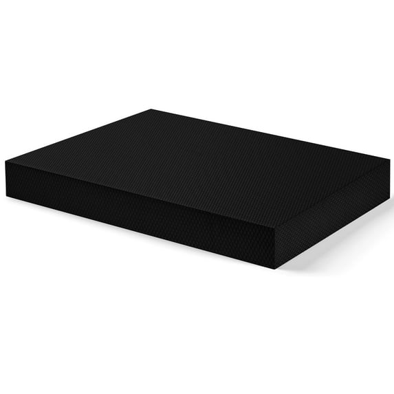 Exercise Balance Pad, 19.7x 15.7 inch, for Physical Therapy Equipment & Strength Stability Training, Non-Slip Foam Pad for, Pilates, Meditation (Black)