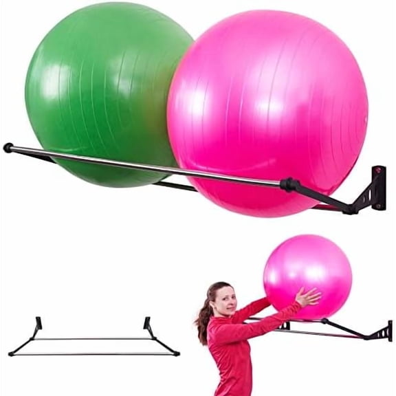 Exercise Ball Holder | Organize Your Space | Wall Mounted Rack | Yoga Ball Holder | Exercise Wall Mount | Fitness Therapy & Stability Rack | For Gyms, Studios, Home Gyms$$Sport & Recreation Other