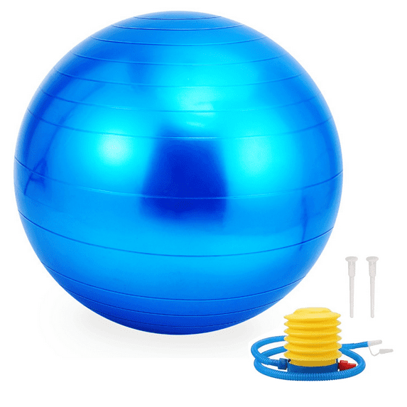 Exercise Ball for Physical Therapy, Swiss Ball Physio Ball for Rehab Exercises, Workout Fitness Ball for Core Strength, Yoga Ball for Balance & Flexibility,blue,65cm,,blue,,65cm,F45158