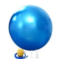 thumbnail image 1 of Exercise Ball with Pump - Bender Ball for Stability, Barre, Pilates, Yoga, Balance, Core Training, Stretching and Physical Therapy，blue,blue,65cm,F71431, 1 of 5