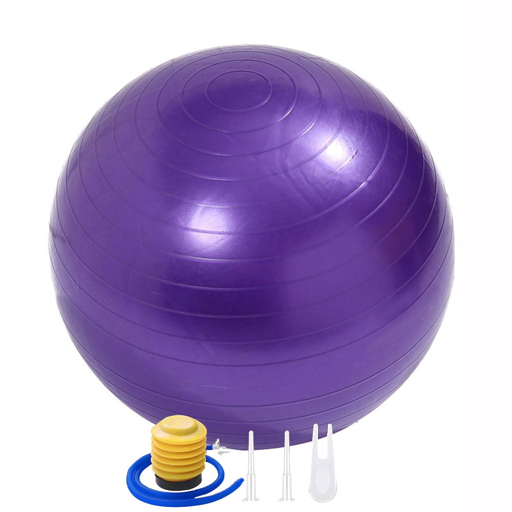 Exercise Ball for Balance Stability Fitness Workout Yoga Pilates at Home Office-purple&39.3inch/328cm