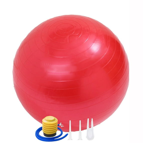 Exercise Ball for Balance Stability Fitness Workout Yoga Pilates at Home Office-red&39.3inch/326cm
