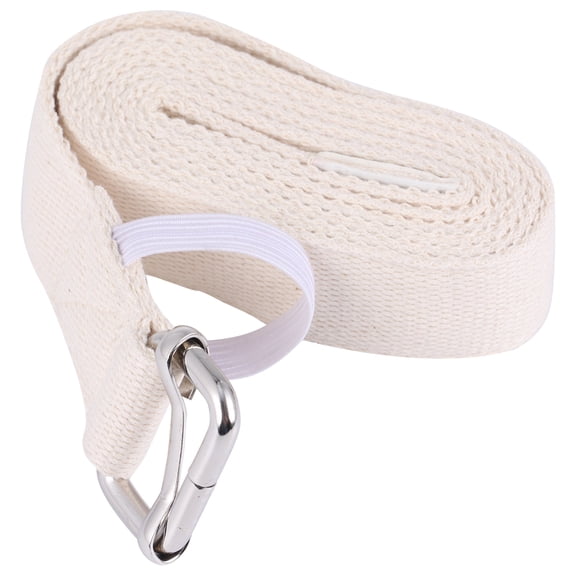 BESTOYARD 1Pc Exercise Belt Yoga Strap Yellow Cotton Material for Assisted Poses and Warm Ups