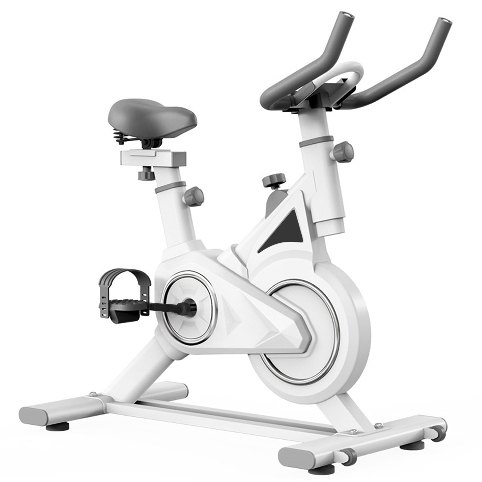 Exercise Bike, Adjustable Magnetic/Brake Pad Resistance Silent Belt Drive, Indoor Cycling Bike for Home Cardio, Fitness Stationary Bike with 330lbs Weight Upgraded Version Seat
